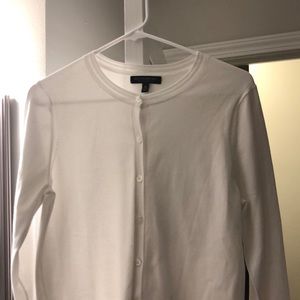 White Banana Republic cotton cardigan